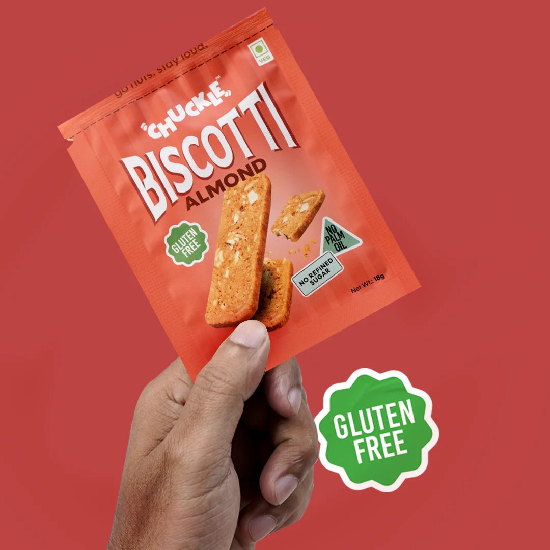 Chuckle Almond Biscotti crunchy almond biscotti sticks made with real almonds