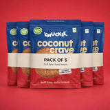 Chuckle Coconut Crave Gluten Free Coconut Cookies Pack of 5 Soft Bite Cookies