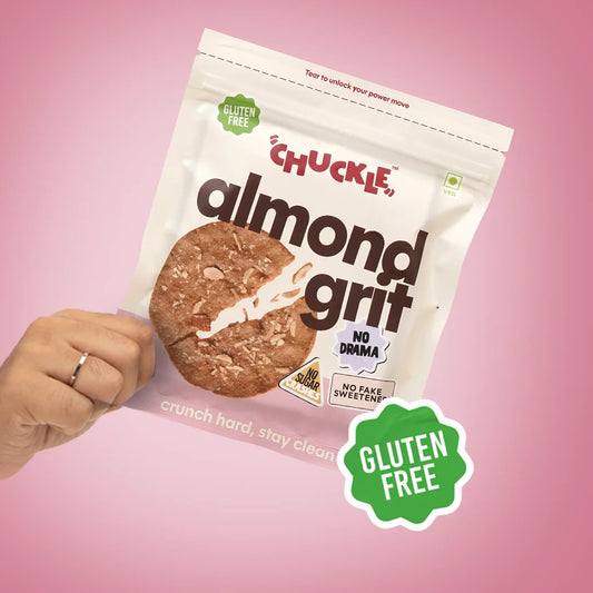Chuckle Almond Grit Gluten Free Almond Cookie Snack Pack Made with Jaggery and Almonds