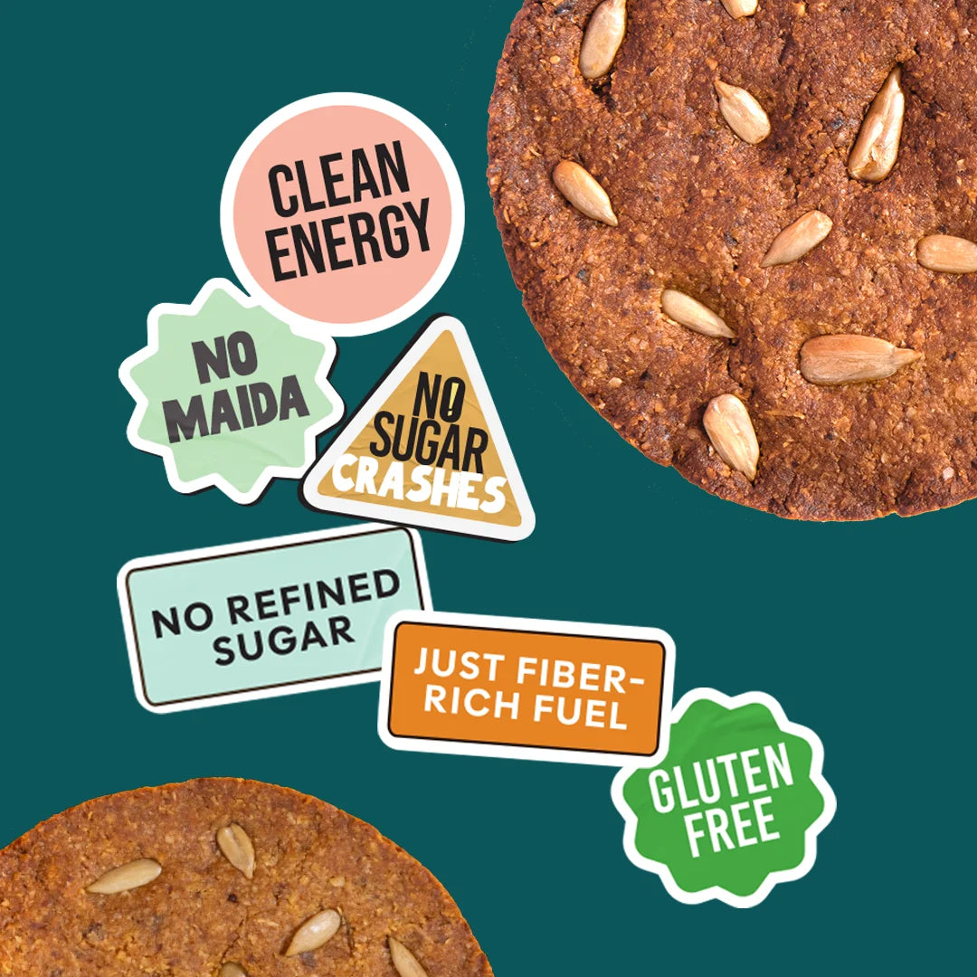 Chuckle Clean Seed Gluten Free Cookies No Maida No Refined Sugar Clean Label Seed Cookies