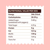 Chuckle Dark Matter Gluten Free Chocolate Cookie Nutrition Information Per 50g Energy Protein Carbohydrates and Fat