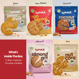 Chuckle Desi Craving Box featuring Indian style gluten free cookies including Nan Khatai Jeera almond and Coconut