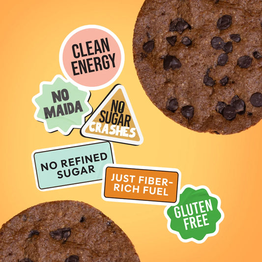 Chuckle Grain Theory Gluten Free Multigrain Cookie with Chocolate Chips Made with Ragi and Oats