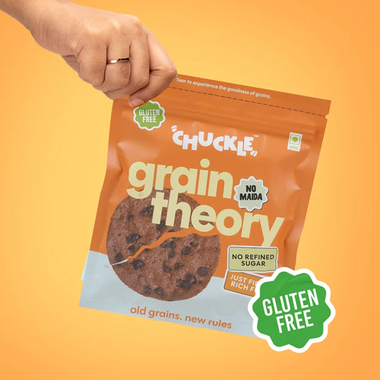 Chuckle Grain Theory Gluten Free Multigrain Cookies Snack Pack Made with Ragi Oats and Jaggery No Maida No Refined Sugar